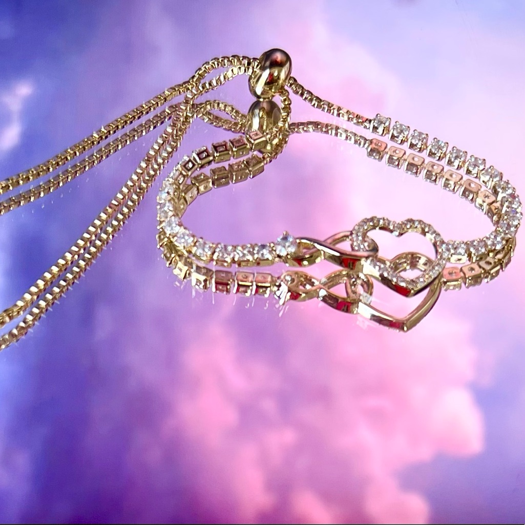 Adjustable Heart Bracelet